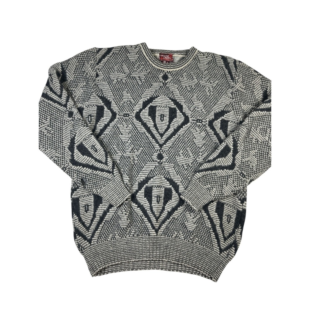 Cambridge Classics by Mervyn's Sweater Mens Large Wool Aztec Pattern Knit